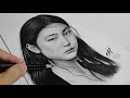 Realistic Portrait Drawing | Jung Ho Yeon | Kang Sae Byeok