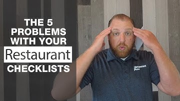 The 5 Problems with your Restaurant Checklists