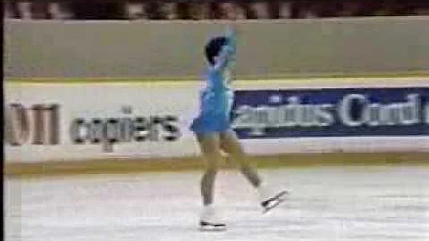 Cindy Bortz (USA)  - 1987 World Junior Figure Skat...