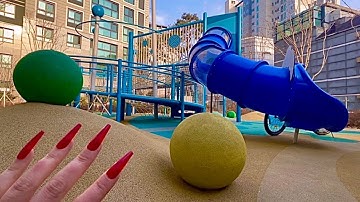 Public ASMR / Fast + Aggressive / Build Up Concrete Scratching + Camera Tapping / Lofi / No Talking