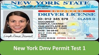 New York DMV Permit Test 1