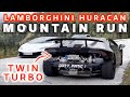 2x twin turbo huracan performante take over woerthersee  mountain runs burnouts drifts  sound