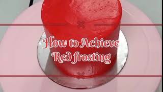 How to achieve red frosting using DIY spray - no need to add water or gin