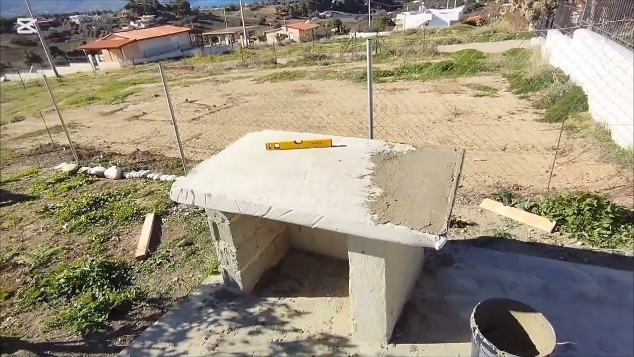 Κατασκευή ψησταριάς 2ρο μέρος - barbecue construction