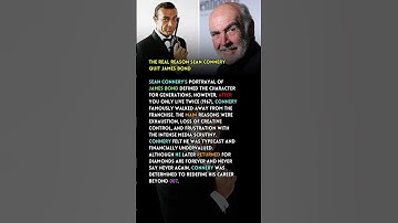 The Real Reason Sean Connery Quit James Bond