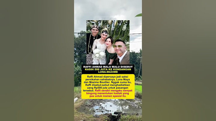 Raffi Ahmad Malu Disebut Kasih 500 juta ke Kondangan Luna-Maxime #beritaviral #beritaartis