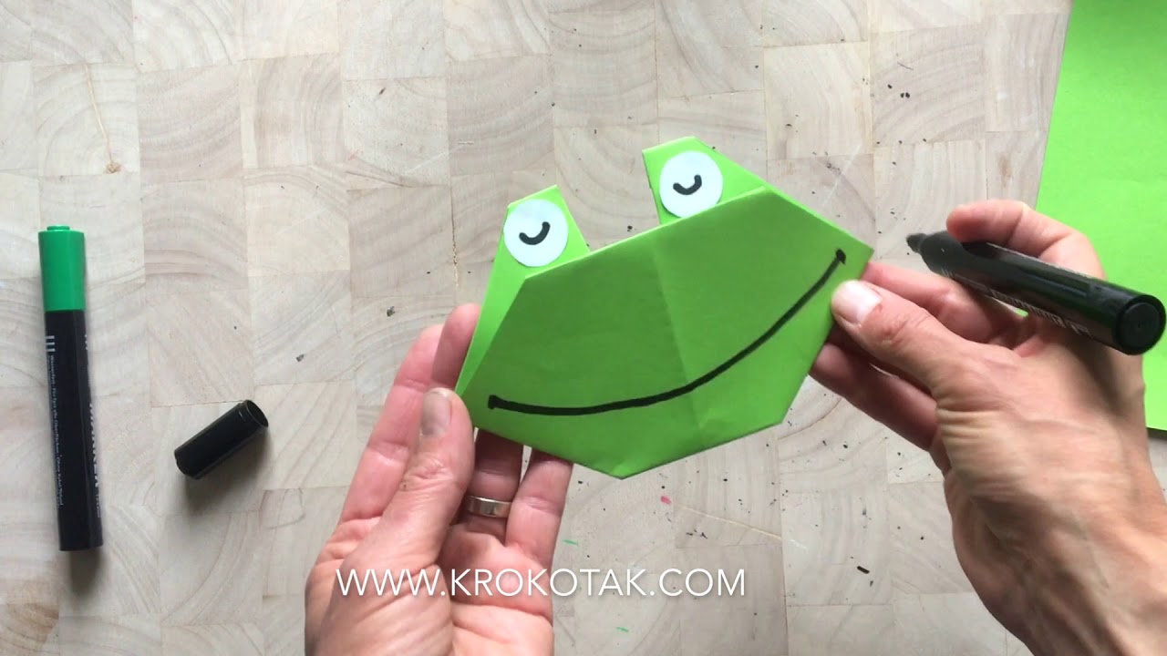 ORIGAMI FROG YouTube