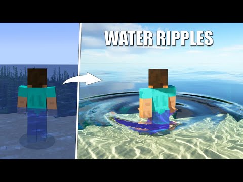 Realistic Minecraft: Mesmerizing Water Ripple Physics In Action! Physics Mod - 4K