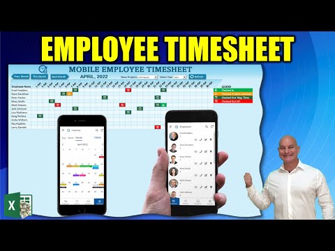 How To Create An Employee Attendance Timesheet With Mobile Sync In Excel [FREE DOWNLOAD]