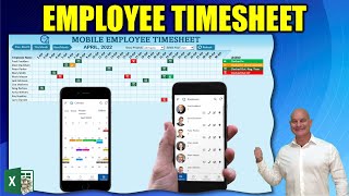 How To Create An Employee Attendance Timesheet With Mobile Sync In Excel [FREE DOWNLOAD] screenshot 4