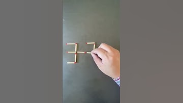How to move 1 stick make equation correct #matchstick #math #puzzle #shorts