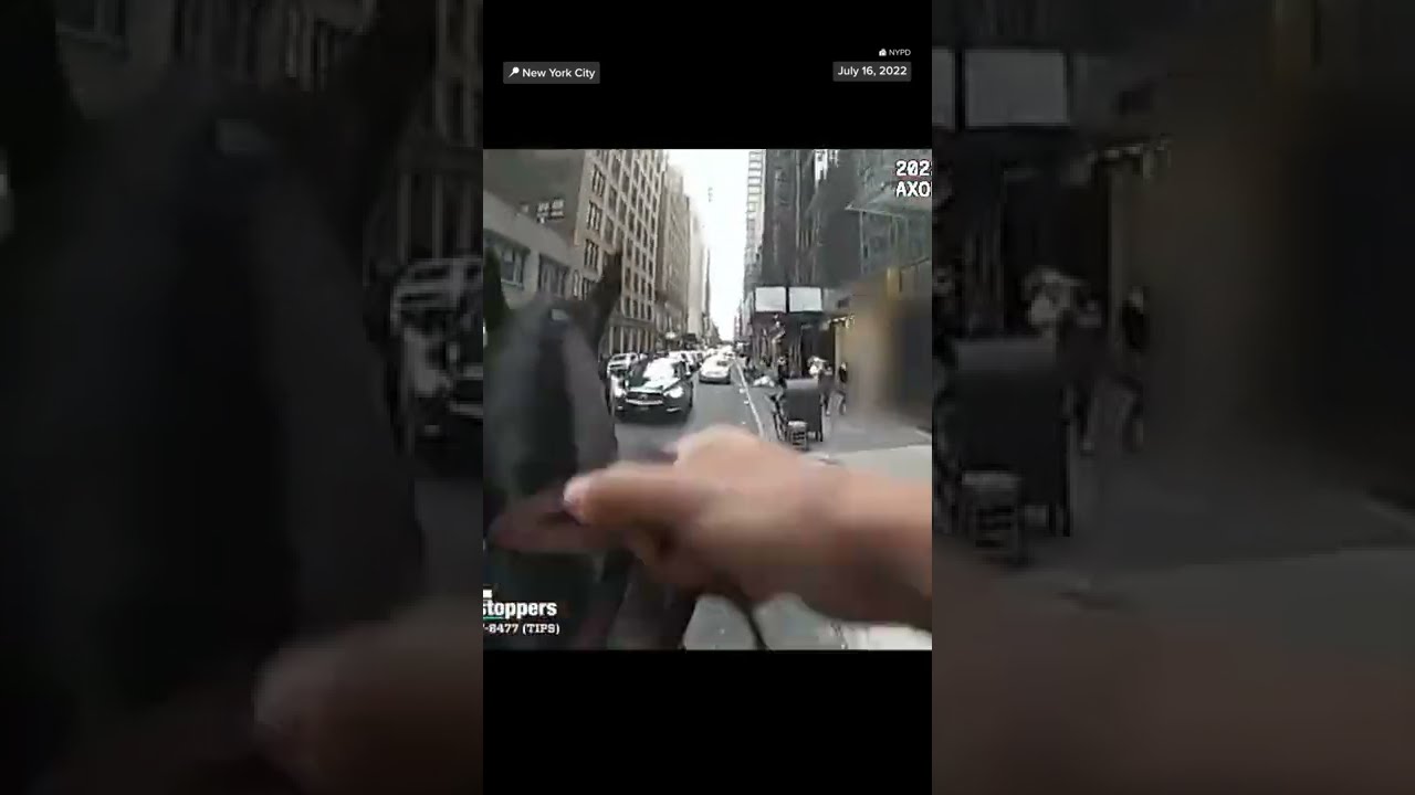 Bodycam Footage Shows An NYPD Officer On Horseback Chase Down A Suspect