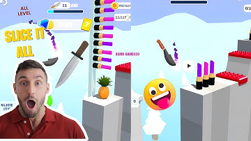 "Most Satisfying Slice It All ASMR 🔪🍉 | Oddly Relaxing Game Sounds #asmrfood  #ashortaday