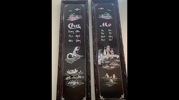 Tranh khảm ốc - Cha Mẹ (Nhiều người làm lắm nhưng ko phải ai cũng đẹp hết ạ)
