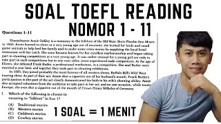 Latihan Jawab Soal TOEFL Reading No 1-11 dari 50 Soal