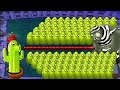 9999 Cactus vs All Zombie - Plants vs Zombies Battlez