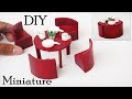 Dining Table set | DIY Miniature Furniture  Crafts ideas