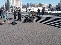 Уличный барабанщик на Майдане