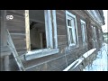 Суровая зима русской деревни