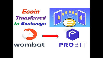 How to transfer Ecoin from Wombat Wallet to Probat Exchange - Trade Ecoin 100% on probit Exchange