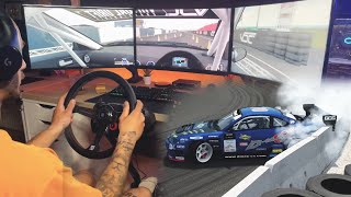 DRIFTING - VDC S15 - Sturup Raceway 2022 | Assetto Corsa (Steering Wheel + Triple Monitor)