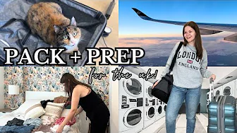 PACK + PREP WITH ME | for two weeks in england & scotland! (chaotic but productive)