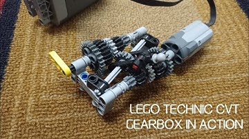 LEGO Technic CVT Gearbox in Action (Very Smooth) - Quick demonstration video