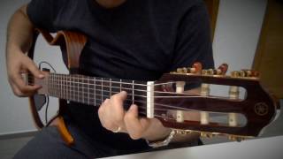 Video thumbnail of "YÜCE DAĞ BAŞINDA YANAR BİR IŞIK Guitar Cover"