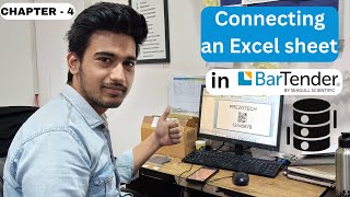 Connect Excel sheet in BarTender Software | Bartender me excel kaise link karen | How to link excel. screenshot 4