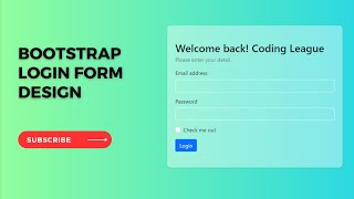 Create a Stylish and Responsive Login Form using Bootstrap 5