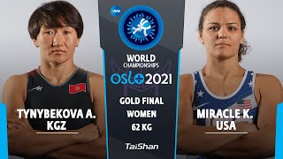 GOLD WW - 62 kg: A. TYNYBEKOVA (KGZ) v. Kayla Miracle (USA)