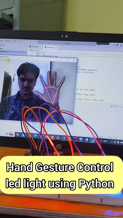 Hand gesture control led light using Python #python #opencvpython # ...