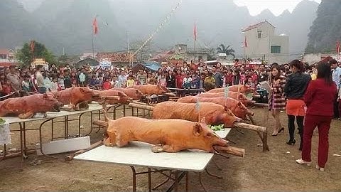 ĐÁM CƯỚI LẠNG SƠN / lợn quay cả con