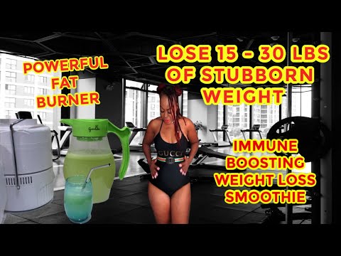 lose-15--30-lbs.-of-that-stubborn-belly-fat-|-immune-boosting-weight-loss-green-smoothie