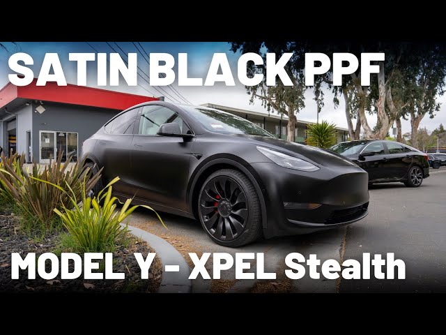 MATTE BLACK - Tesla Model Y - Full Body XPEL Stealth PPF 