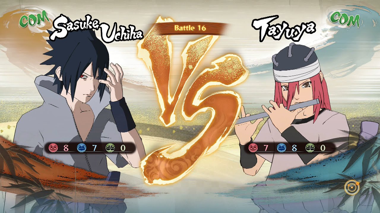 Naruto Shippuden Ultimate Ninja Storm 4 Sasuke Uchiha Rinne Sharingan Vs Tayuya