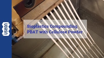 Twin Screw Extruder for Bioplastics Compounding, PBAT with Cellulose Powder - USEON