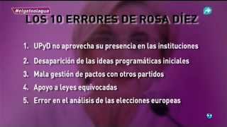 Los 10 errores de Rosa Díez que han destrozado a UPyD
