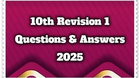 10th Science First Revision Test-2025 original Question paper 10th Science First Revision test-2025