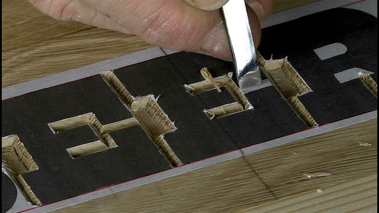 Raised Lettering - 5 Block Letters part 1 - YouTube