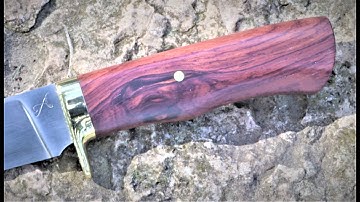 Making a knife from ground zero - part 6 - shaping the handle and guard