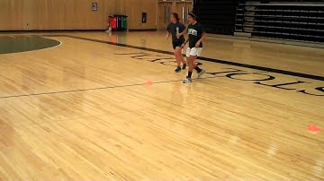 3 Cone Shuffle Sprint Backpedal