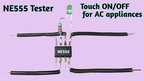 NE555 amazing circuit | Touch switch for AC appliances