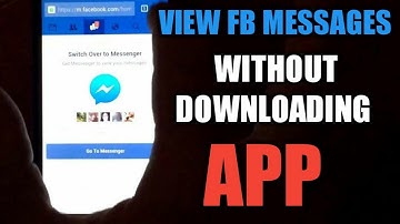 How To View Facebook Messages Without Messenger App