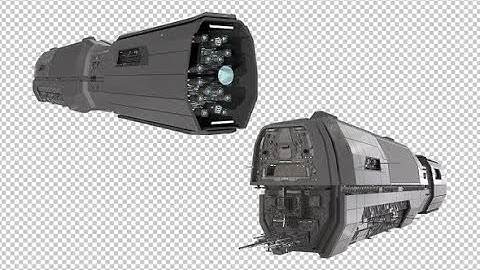 Futuristic Sci Fi Spaceship Isolated | Motion Graphics - Videohive template