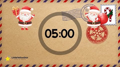 Letter to Santa – 5 Minutes Countdown Timer With Upbeat Christmas Music | Festive Classroom Timer
