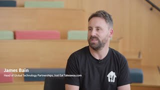Just Eat Takeaway.com + AWS - Fireside chat with James Bain | Amazon Web Services screenshot 3