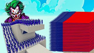 150x Jokers + 1x Giant vs 3x Every Gods - Totally Accurate Battle Simulator.