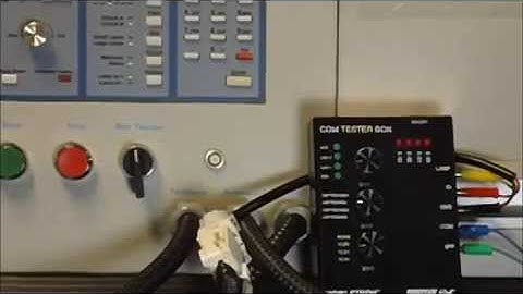 Regitar/Mobiletron COM01 Tester Box using the LIN regulator demonstration.