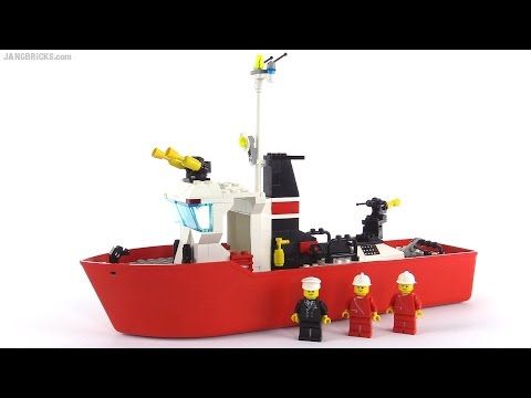 LEGO System Fire Fighter boat set 4020 - YouTube